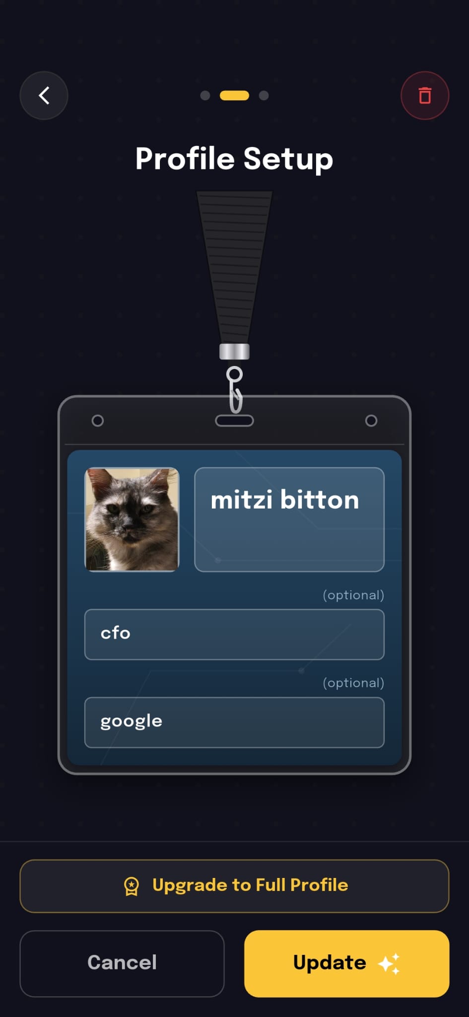 Minimized Profile Lanyard Badge